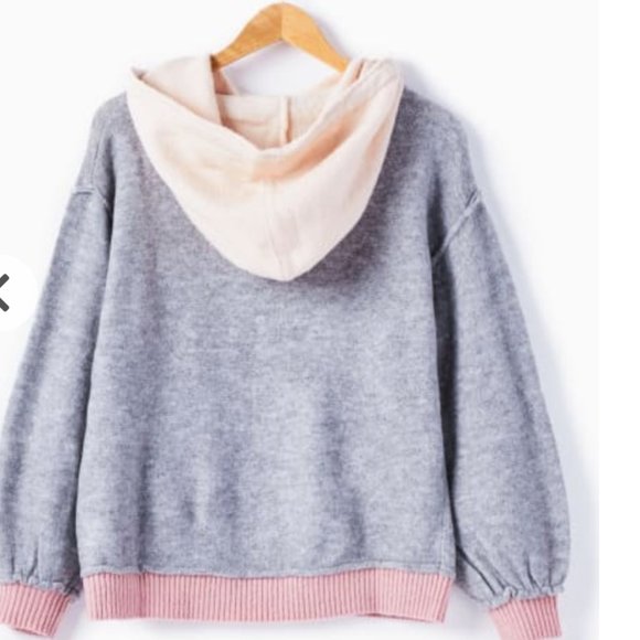 Vintage Havana Boxy Hoodie in Charcoal/Mauve S - Picture 2 of 11